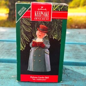 Hallmark Mr. Ashbourne Porcelain Bell Christmas Ornament